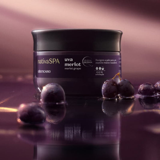 Esfoliante Corporal Nativa Spa Uva Merlot 180g