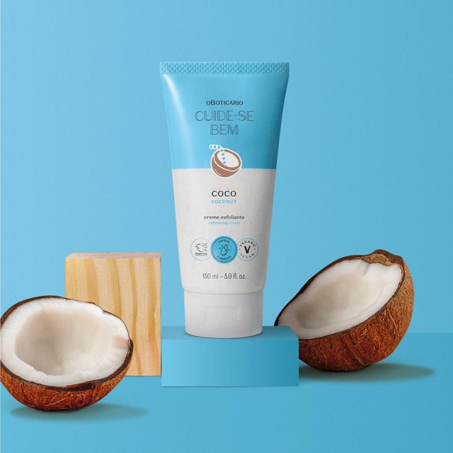 Crème exfoliante pour le corps à la noix de coco 150 ml
