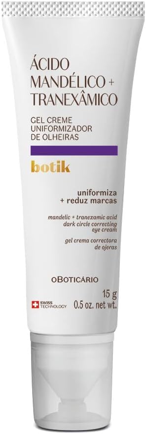 Gel Creme Uniformizador de Olheiras Ácido Mandélico + Tranexâmico Botik 15g