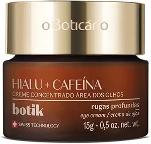 Creme Concentrado para a área dos olhos Botik com Ácido Hialurónico e Cafeína, 15g