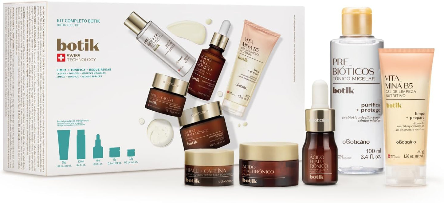 Coffret Botik Rotina Facial Completa Acido Hialuronico