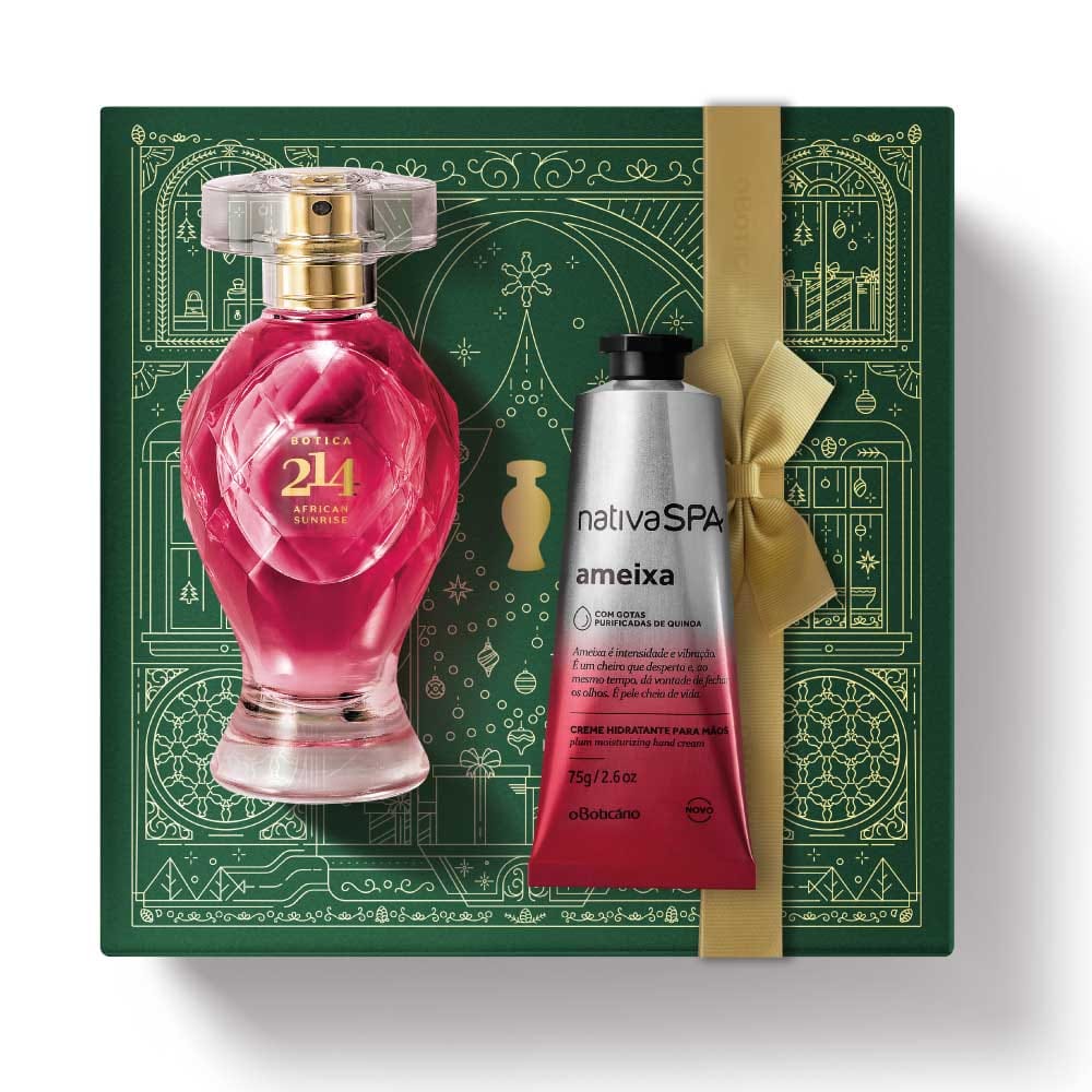 Kit de Natal Perfume Botica 214 African Sunrise + Ameixa
