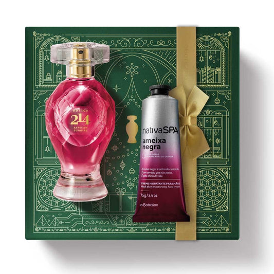 Kit de Natal Perfume Botica 214 African Sunrise + Ameixa Negra
