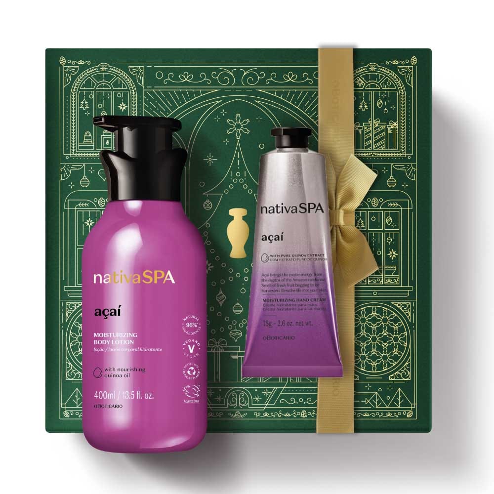 Kit de Natal Nativa SPA Mãos Açaí