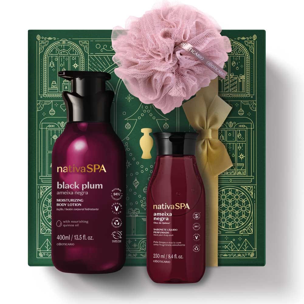 Kit de Natal Cuidado Nativa SPA Ameixa Negra