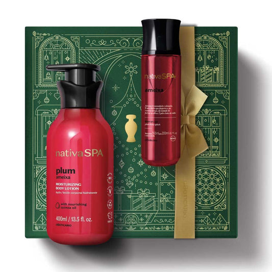 Kit de Natal Pele Perfumada Nativa SPA Ameixa