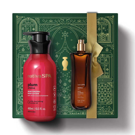 Kit de Natal Cuidado Nativa SPA Cabelo Ameixa