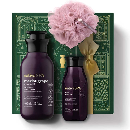 Kit de Natal Cuidado Nativa SPA Uva Merlot