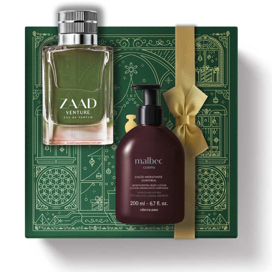 Kit de Natal Perfume Zaad Venture + Malbec