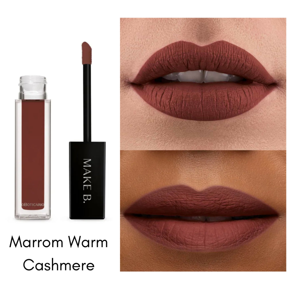Rouge à lèvres liquide mat à l'acide polyglutamique WARM CASHMERE MAKE B