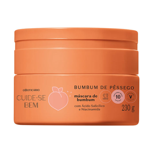 Máscara de Hidratação Cuide-se Bem Bumbum de Pêssego, 230g