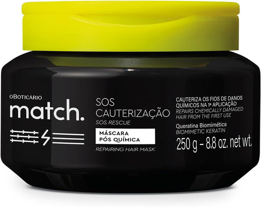 Máscara Pós-Química Match SOS Cauterização, 250 ml