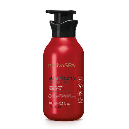 Loção Corporal Hidratante Nativa Spa Morango Ruby, 400ml