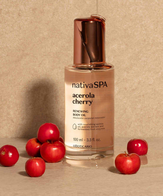 Óleo Corporal Renovador Nativa Spa Acerola Cherry, 100ml