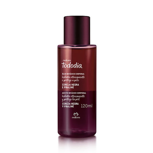 Oleo Bifasico Corporal Cereja Negra e Praline 120 ml
