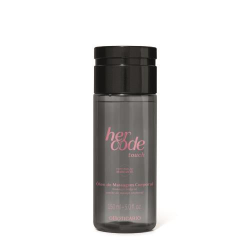 Óleo De Massagem Corporal Her Code Touch 150ml