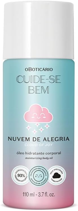 Cuide-se Bem Nuvem de Alegria Óleo Hidratante Corporal, 110ml