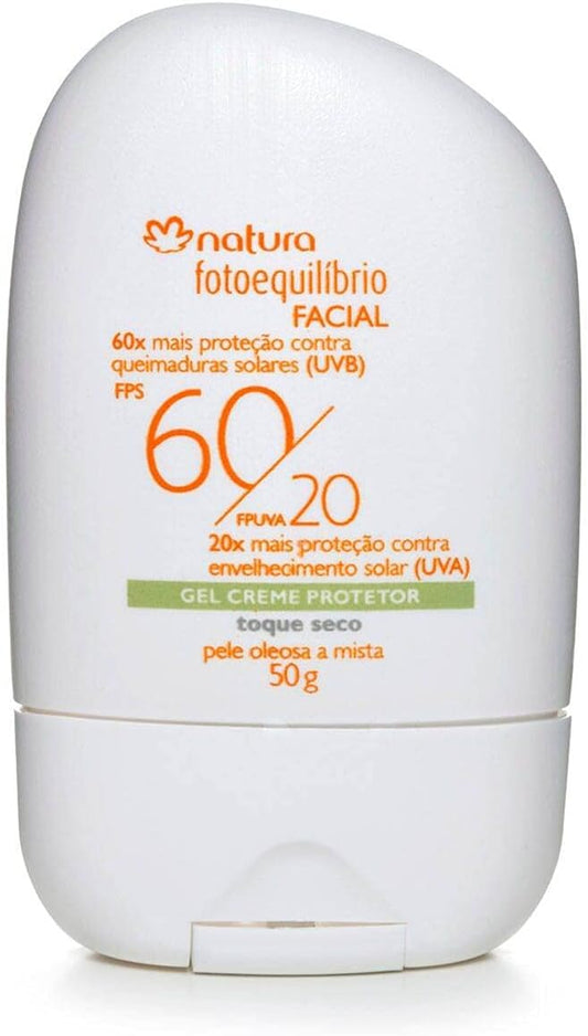 Gel-crème protecteur visage SPF 60/FPUVA 20 Peaux mixtes à grasses Photobalance - 50 g