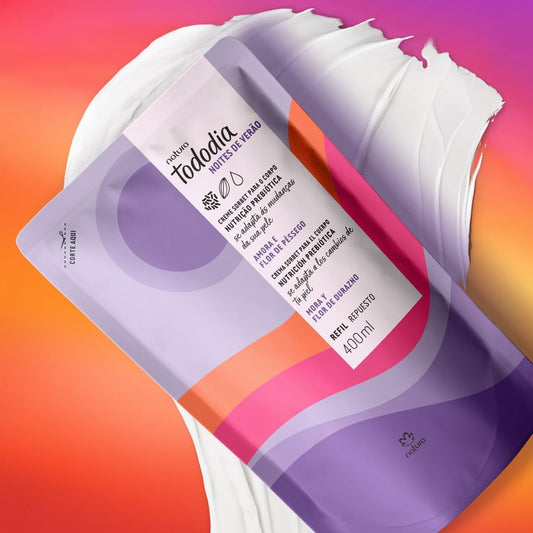 Refil Creme Sorbet Nutritivo para o Corpo Tododia Amora e Flor de Pêssego