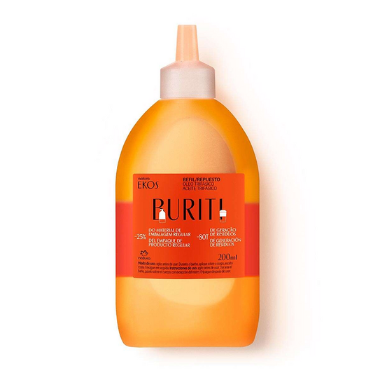 Recharge d'huile corporelle triphasée 200 ml - Ekos Buriti