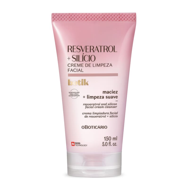 Creme de Limpeza Facial Botik Resveratrol E Silício, 150ml