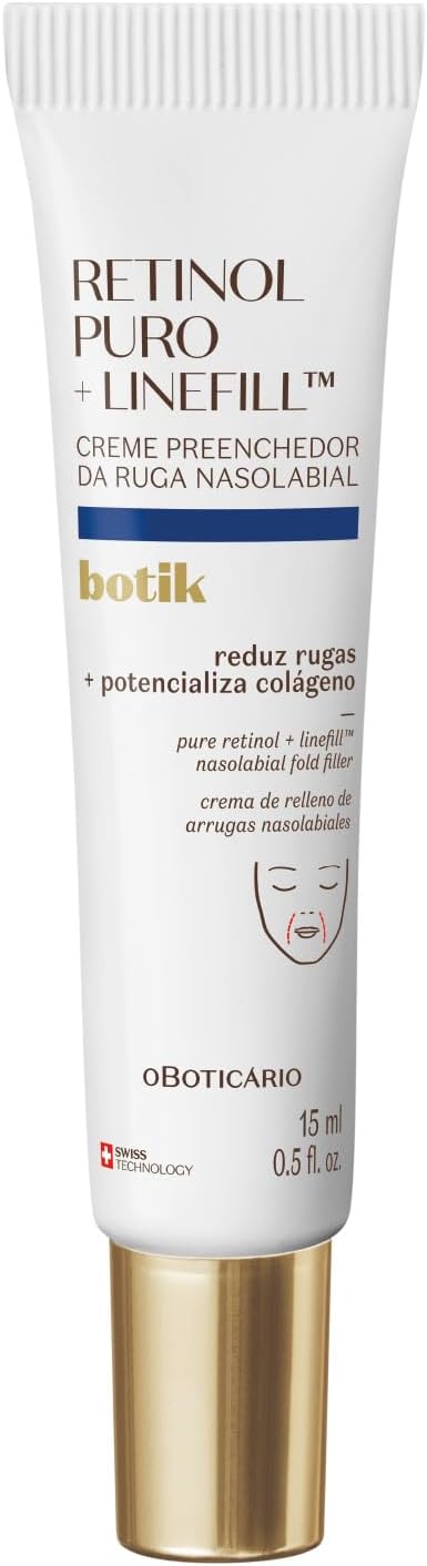 Retinol Puro + Linefill Creme Preenchedor da Ruga Nasolabial, Botik, 15ml