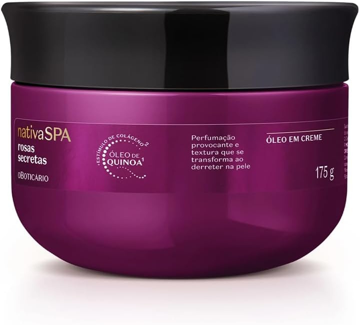 Óleo Cremoso Corporal Nativa SPA Rosas Secretas, 175g