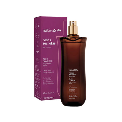 Óleo Multifuncional Glorioso Nativa SPA Rosas Secretas, 85ml