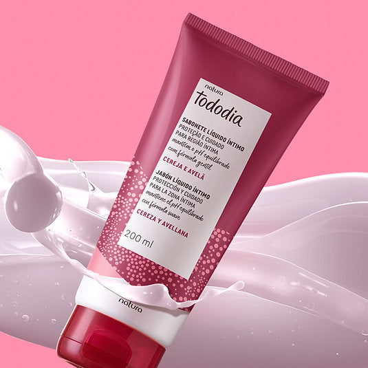 Sabonete Liquido Intimo Cereja e Avela Natura Tododia 200ml