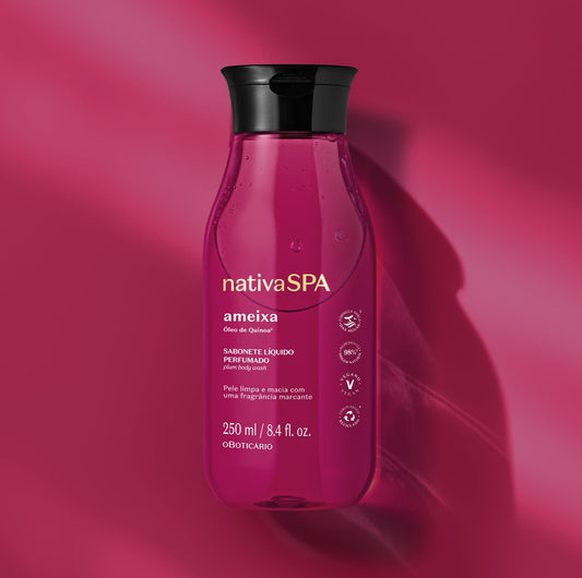Sabonete Líquido Perfumado Nativa Spa Ameixa, 250ml