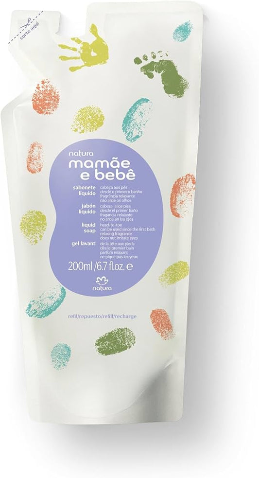 REFIL SABONETE LIQUIDO RELAXANTE - MAMAE E BEBE - 200ML