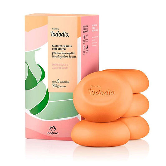 Sabonete em Barra Tododia - Manga Rosa e Agua de Coco 5x90gr