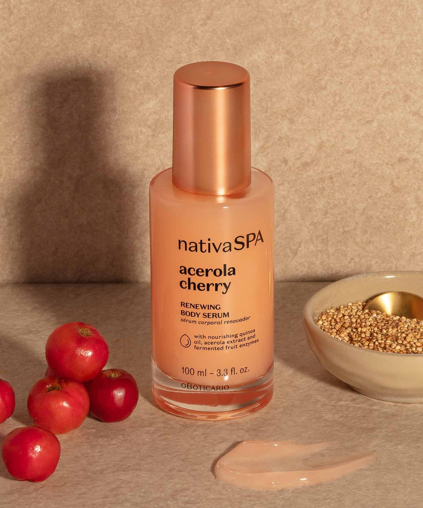 Sérum Corporal Renovador Nativa Spa Acerola Cherry, 100ml