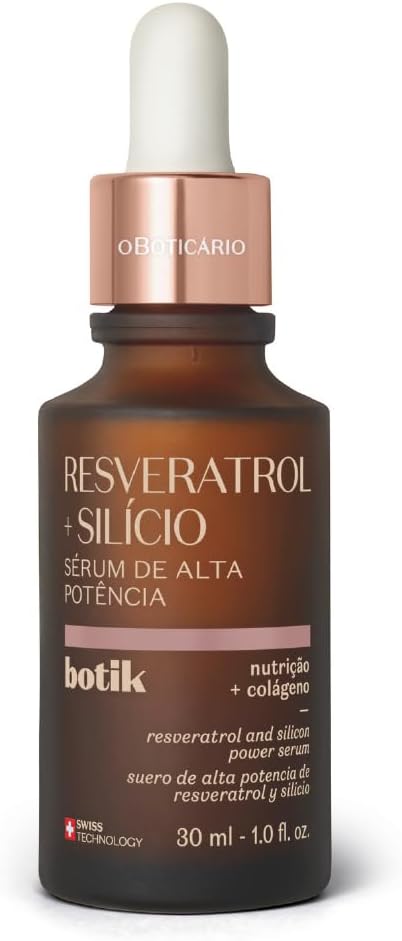 Sérum de Alta Potência Botik Resveratrol + Silício, 30ml