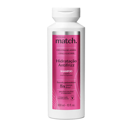 Shampoo Hidratacao Antifrizz Match 300ml