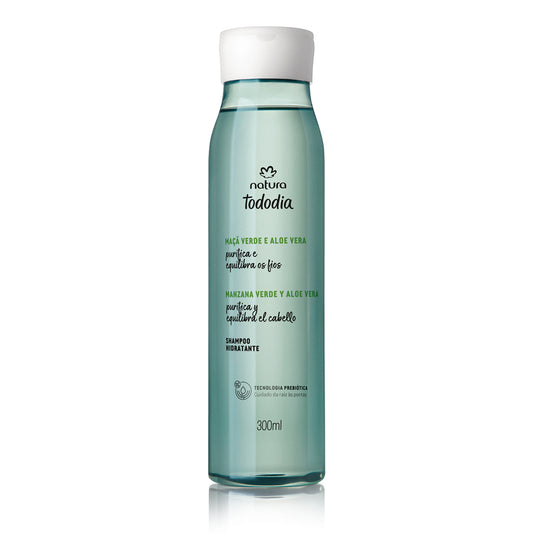 Shampoing hydratant à la maca verte et à l'aloe vera 300 ml - Natura Tododia