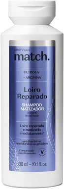 Shampoo Matizador Match Loiro Reparado, 300ml