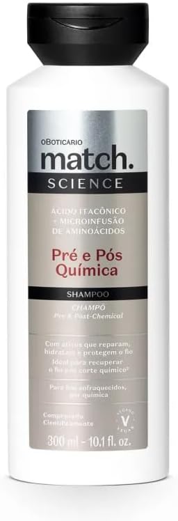 Shampoo Match Science Pré e Pós-Química, 300ml