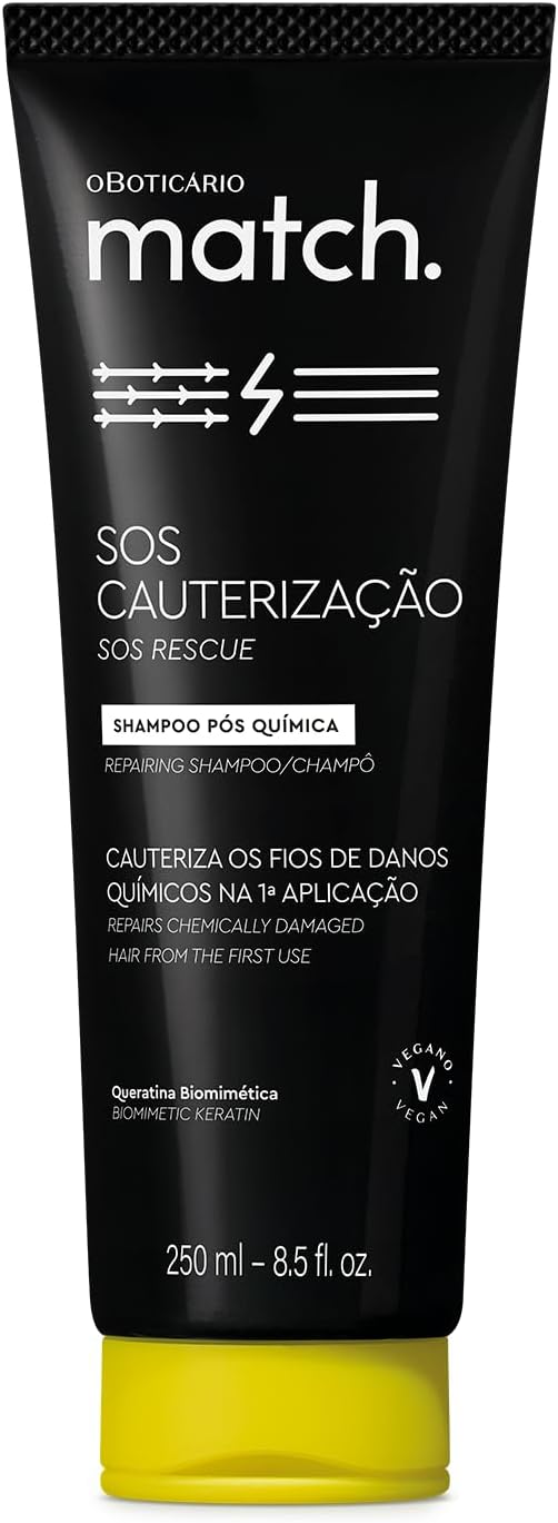 Shampoo Pós-Química Match SOS Cauterização, 250ml