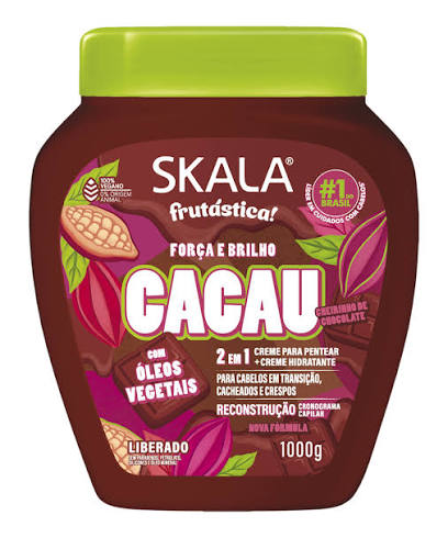 Skala Brasil - Creme de Hidratação 2 em 1 Cacau 1Kg