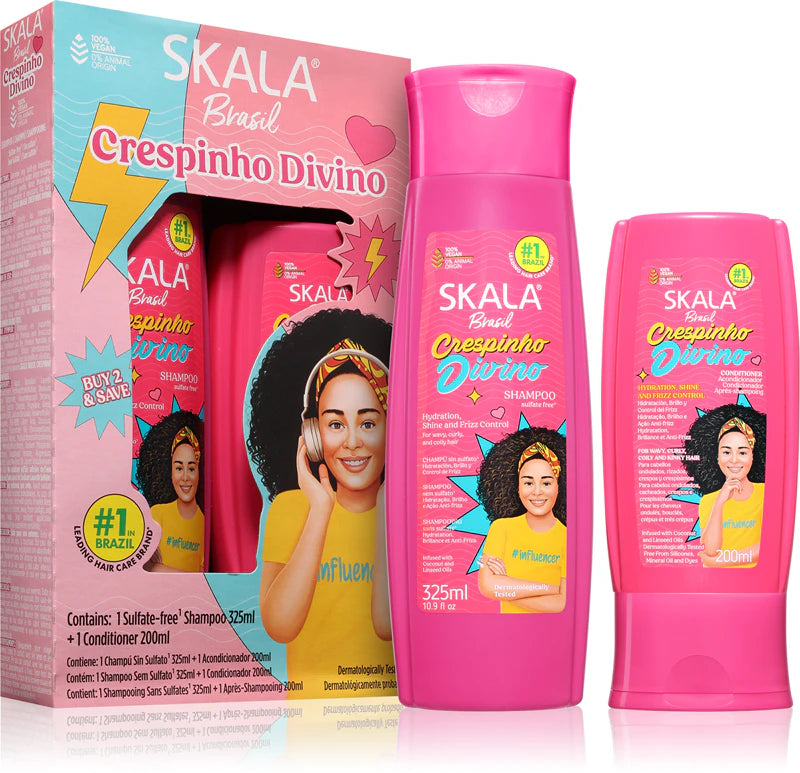 Skala Kit Shampoo + Condicionador Crespinho Divino