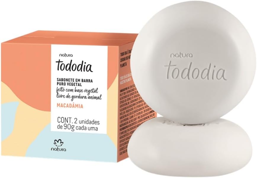 Sabonete em Barra Puro Vegetal Tododia Macadâmia 2x90gr