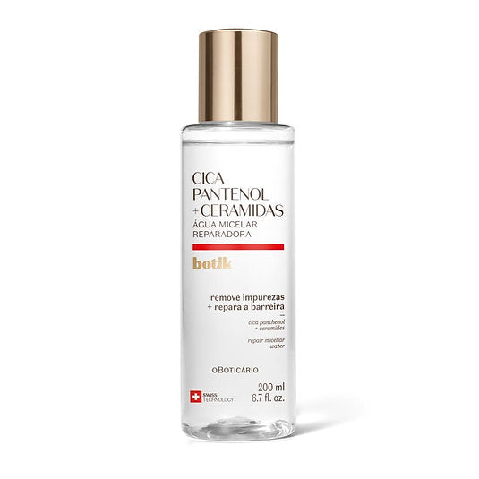 Água Micelar Reparadora Botik Cica Pantenol e Ceramidas 200ml
