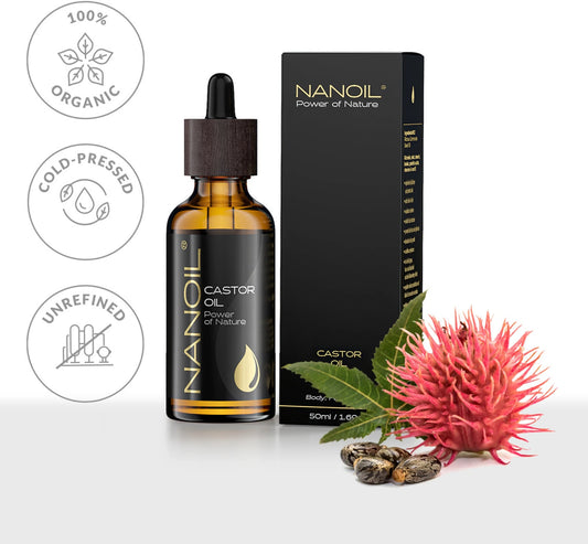 Nanoil Castor Oil, Huile de Ricin 50ml