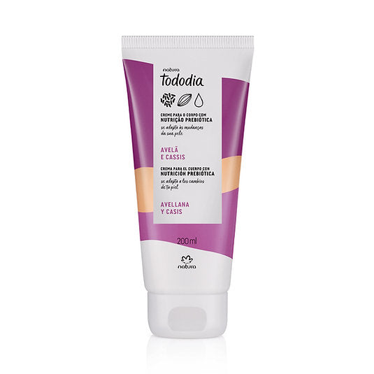 Creme Nutritivo Corporal Avelã e Cassis Tododia 200 ml
