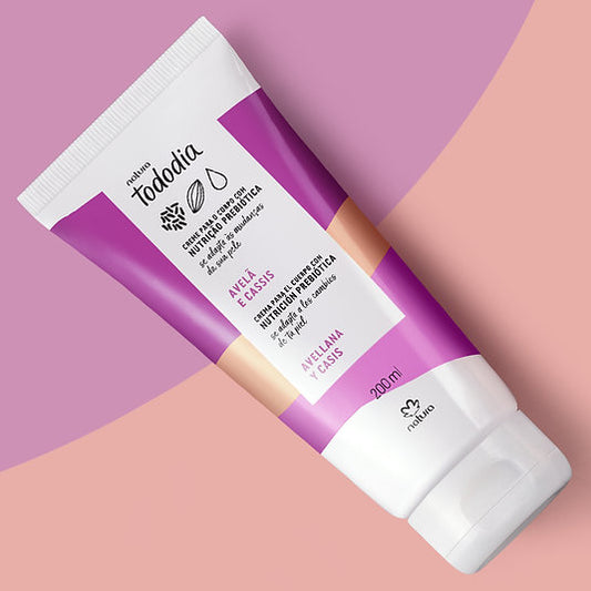 Creme Nutritivo Corporal Avelã e Cassis Tododia 200 ml