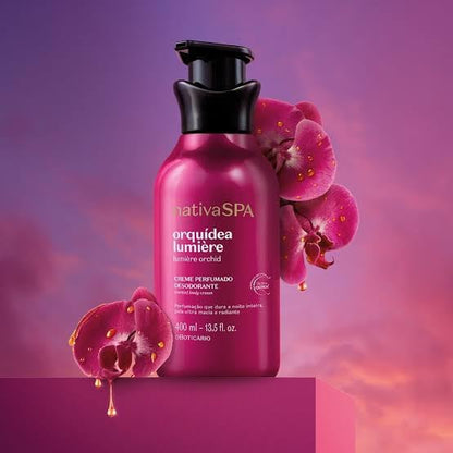 Nativa SPA Creme Hidratante Perfumado Orquídea Lumière, 400ml