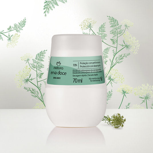 Natura Erva Doce Desodorante Roll-On Feminino 70Ml