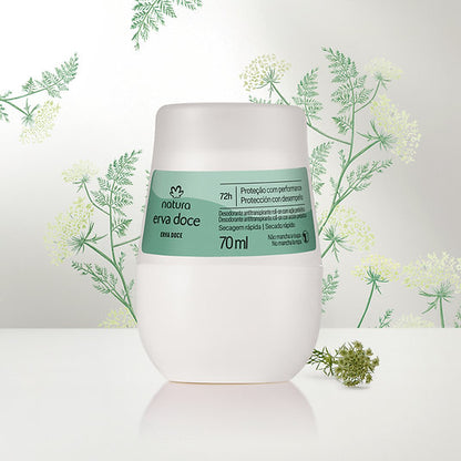 Natura Erva Doce Desodorante Roll-On Feminino 70Ml