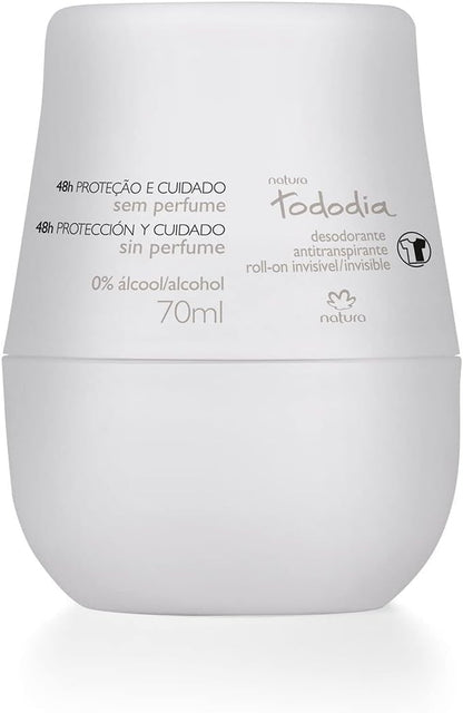 Natura Desodorante Antitranspirante Roll-on Sem Perfume Tododia - 70g